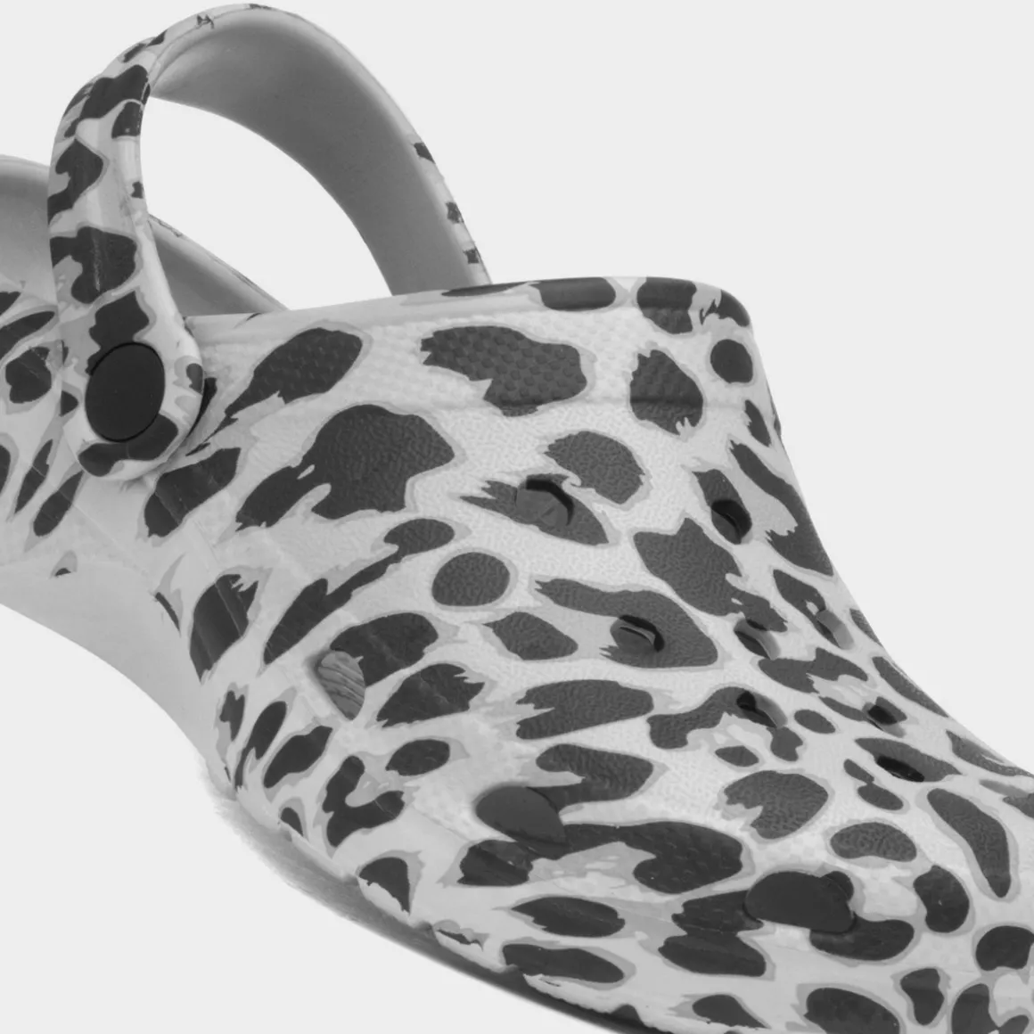 Crewe Kids Grey Leopard Print EVA Clog