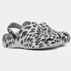 Crewe Kids Grey Leopard Print EVA Clog