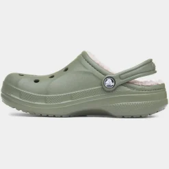 Crocs Baya Junior Army Green Warm Lined EVA Clog