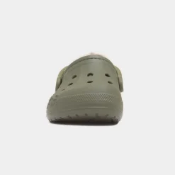 Crocs Baya Womens Green Warm Lined EVA Clog