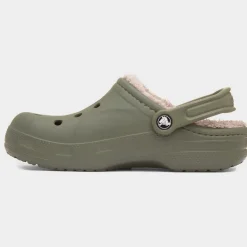 Crocs Baya Womens Green Warm Lined EVA Clog