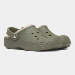 Crocs Baya Womens Green Warm Lined EVA Clog
