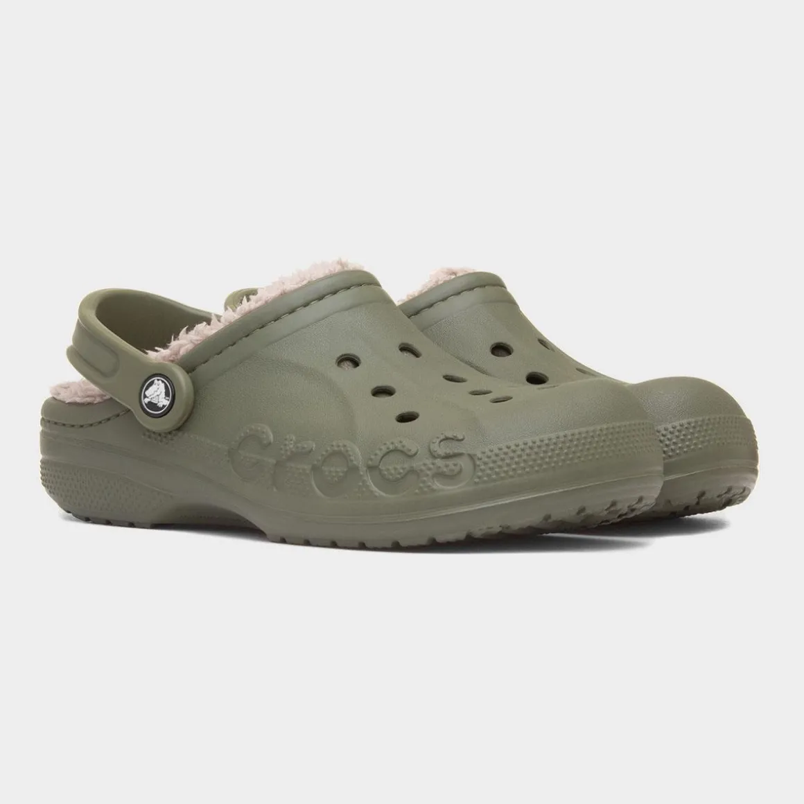 Crocs Baya Womens Green Warm Lined EVA Clog