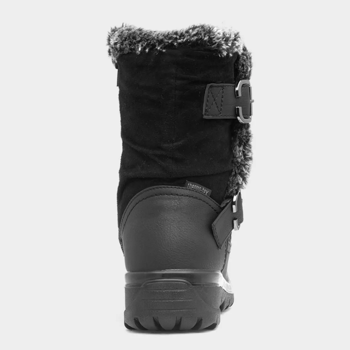 Cushion Walk Ace Womens Black Calf Boot