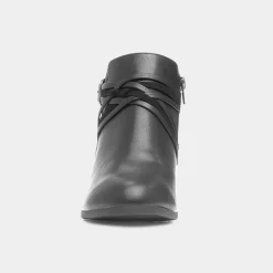 Cushion Walk Andrea Womens Black Heeled Boot