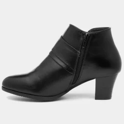 Cushion Walk Ava Womens Black Heeled Boot