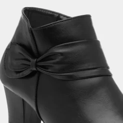 Cushion Walk Ava Womens Black Heeled Boot