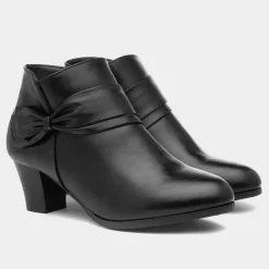 Cushion Walk Ava Womens Black Heeled Boot