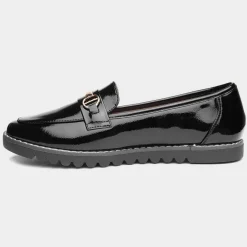 Cushion Walk Carrie Womens Black Patent Loafer