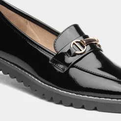 Cushion Walk Carrie Womens Black Patent Loafer