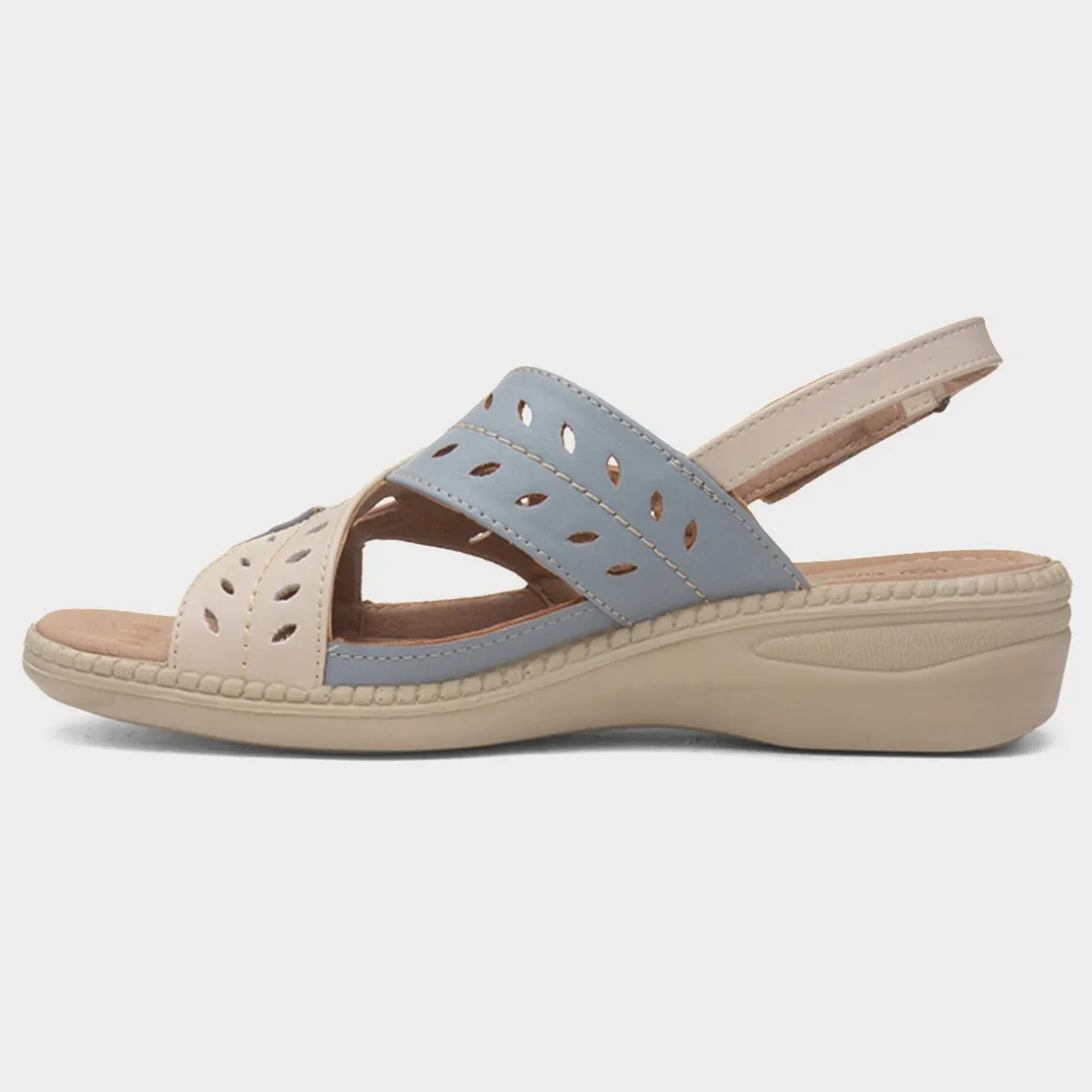 Cushion Walk Charlie Womens Multi Wedge Sandal