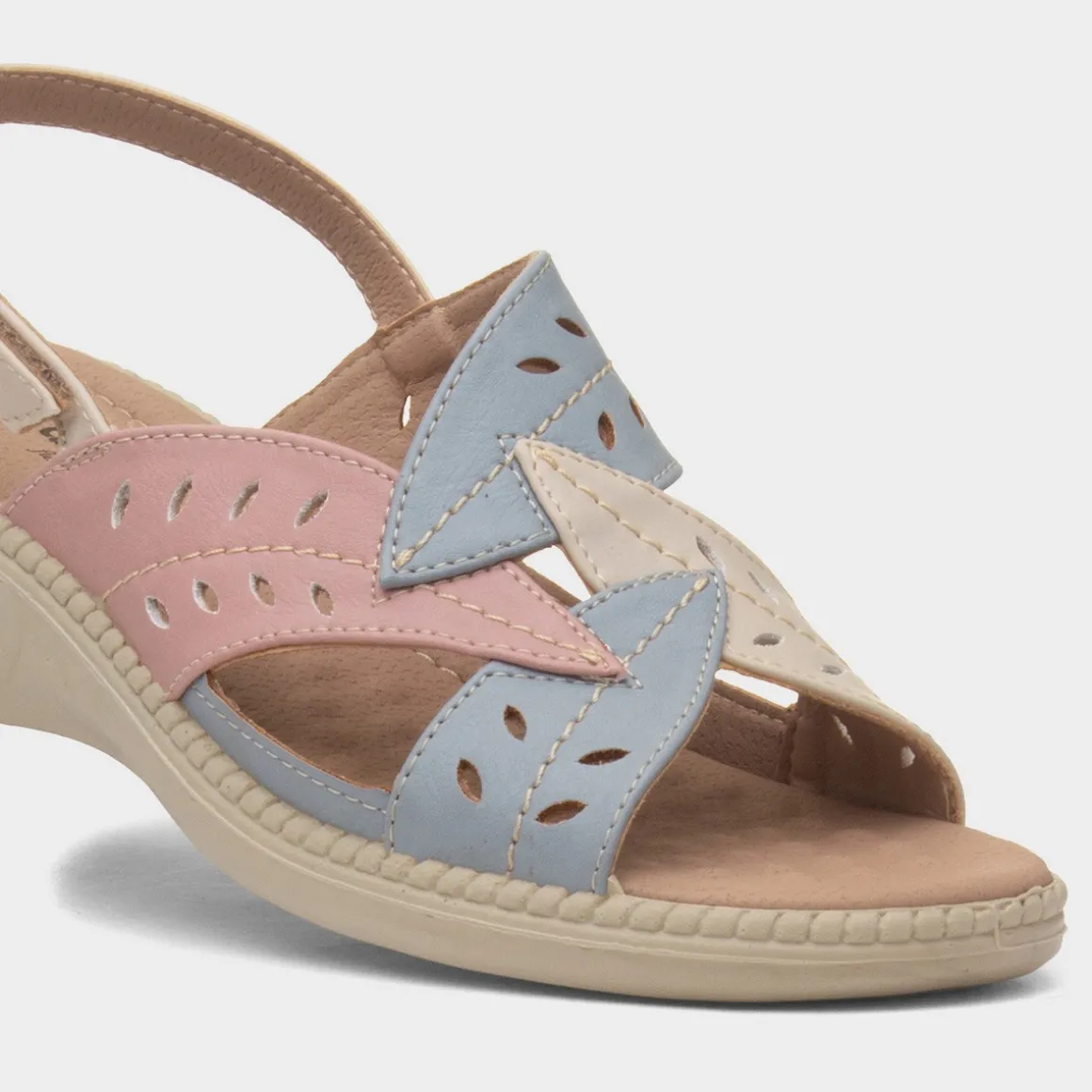 Cushion Walk Charlie Womens Multi Wedge Sandal