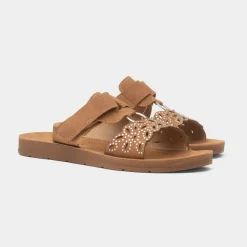Cushion Walk Christina Womens Tan Mule Sandal
