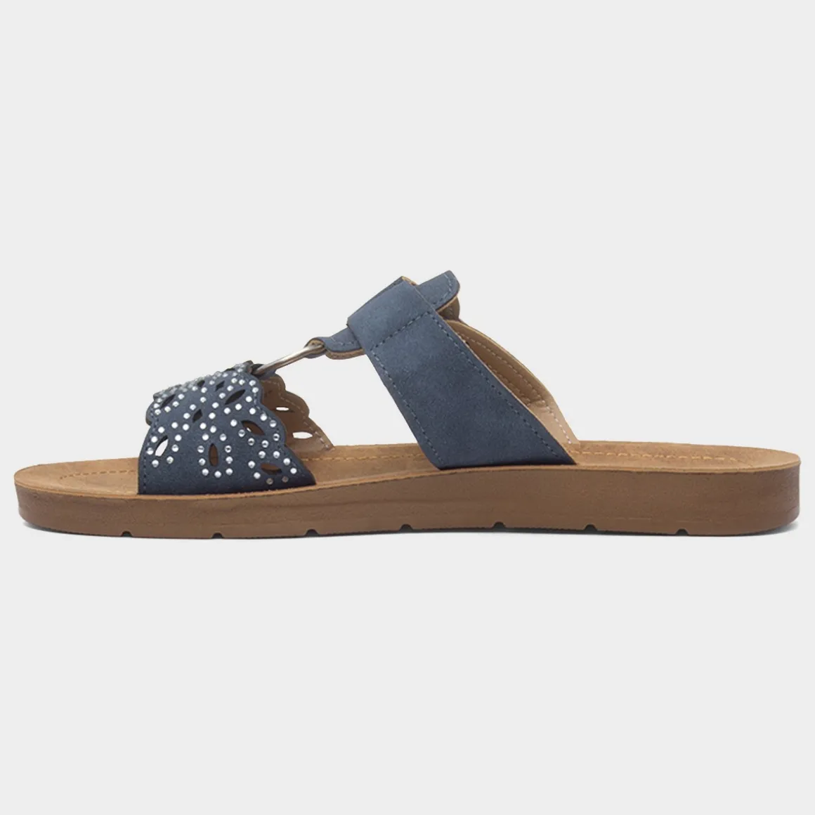 Cushion Walk Christina Womens Navy Mule Sandal