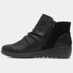 Cushion Walk Darcey Womens Black Ankle Boot