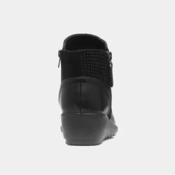 Cushion Walk Darcey Womens Black Ankle Boot
