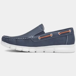 Cushion Walk Declan Mens Navy Casual Boat Shoe