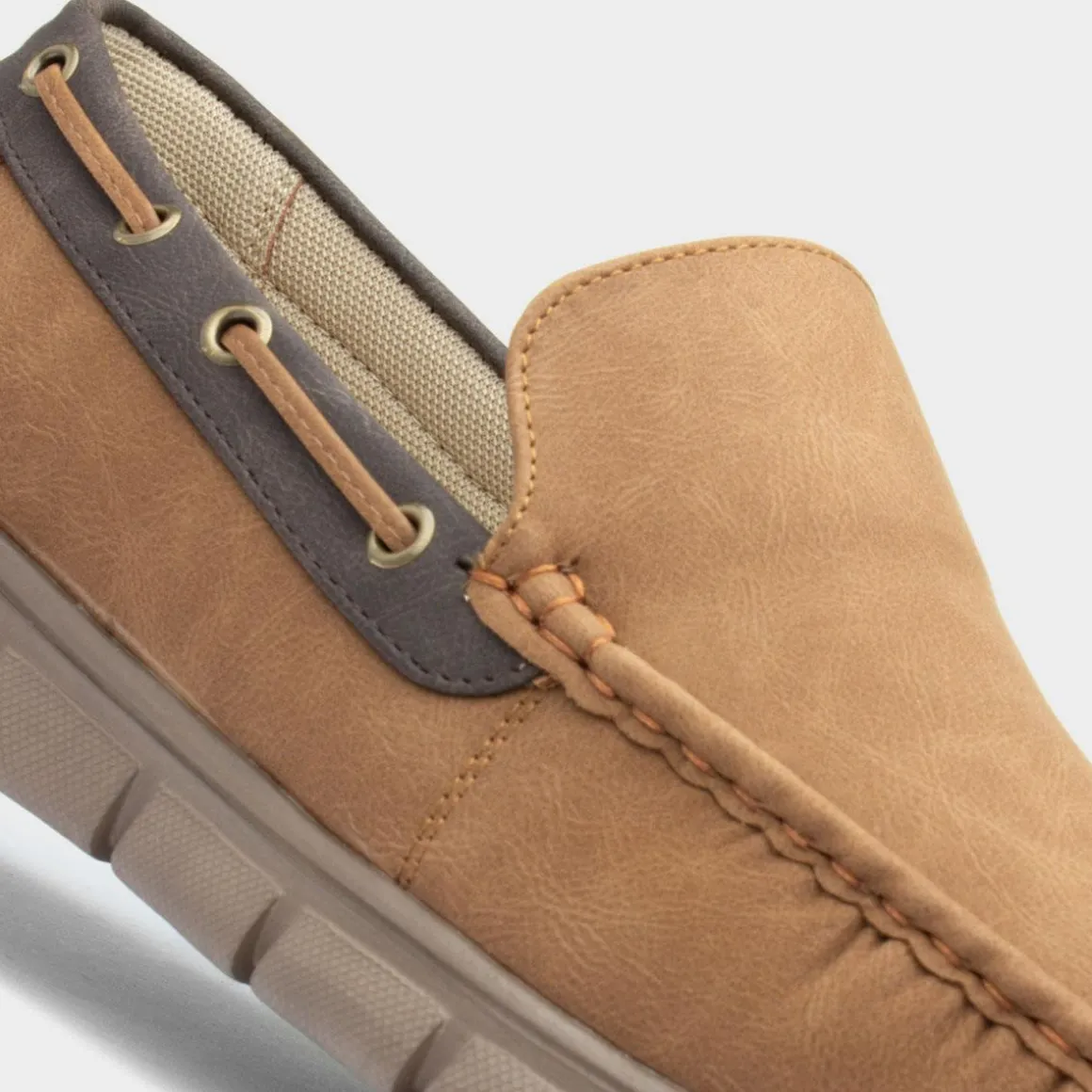 Cushion Walk Declan Mens Casual Tan Slip On Shoes