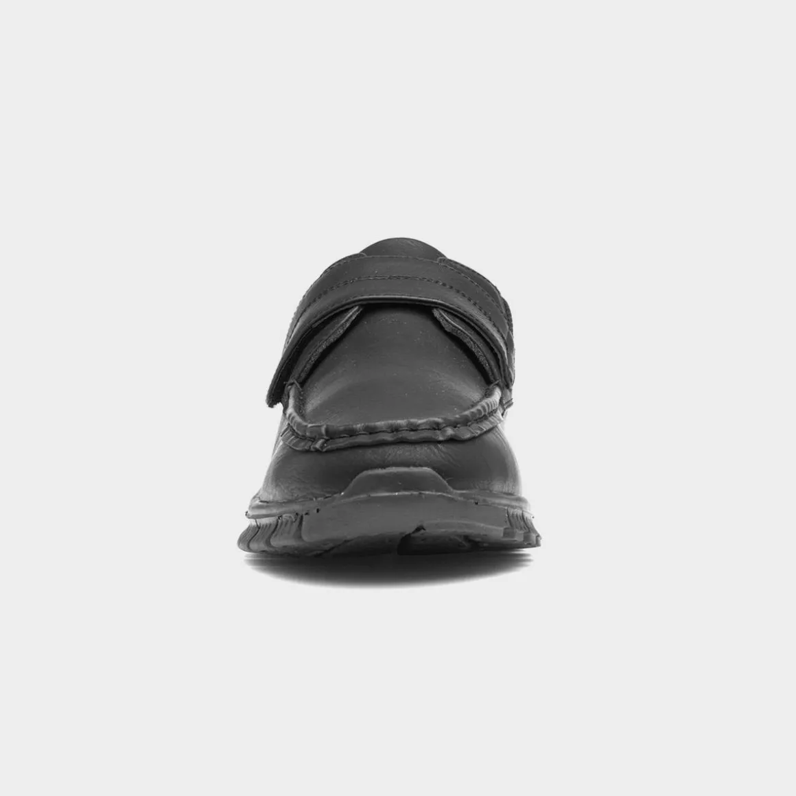 Cushion Walk Greg Mens Black Easy Fasten Shoe