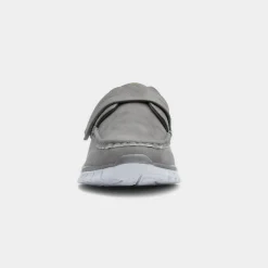 Cushion Walk Greg Mens Grey Easy Fasten Shoe