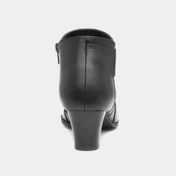 Cushion Walk Ivy Women Black Heeled Ankle Boot