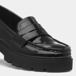 Cushion Walk Jakarta Womens Black Patent Loafer