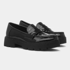 Cushion Walk Jakarta Womens Black Patent Loafer