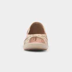 Cushion Walk Kate Womens Beige Open Toe Shoe