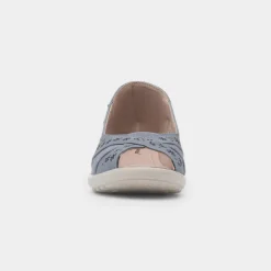 Cushion Walk Kate Womens Blue Open Toe Shoe