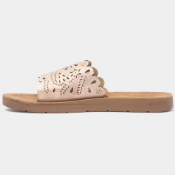 Cushion Walk Khloe Womens Rose Mule Sandal