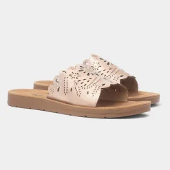 Cushion Walk Khloe Womens Rose Mule Sandal