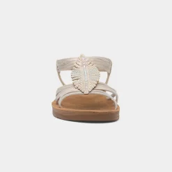 Cushion Walk Kourtney Womens Gold Sandal