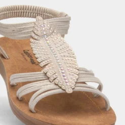 Cushion Walk Kourtney Womens Gold Sandal