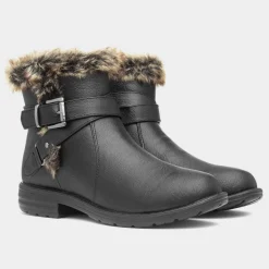 Cushion Walk Lisa Womens Black Ankle Boot