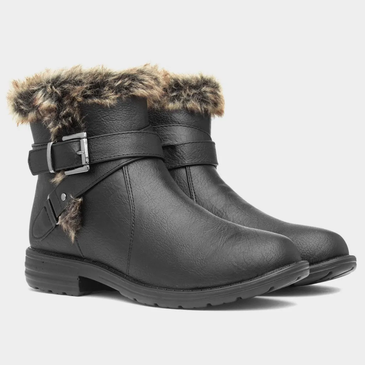 Cushion Walk Lisa Womens Black Ankle Boot