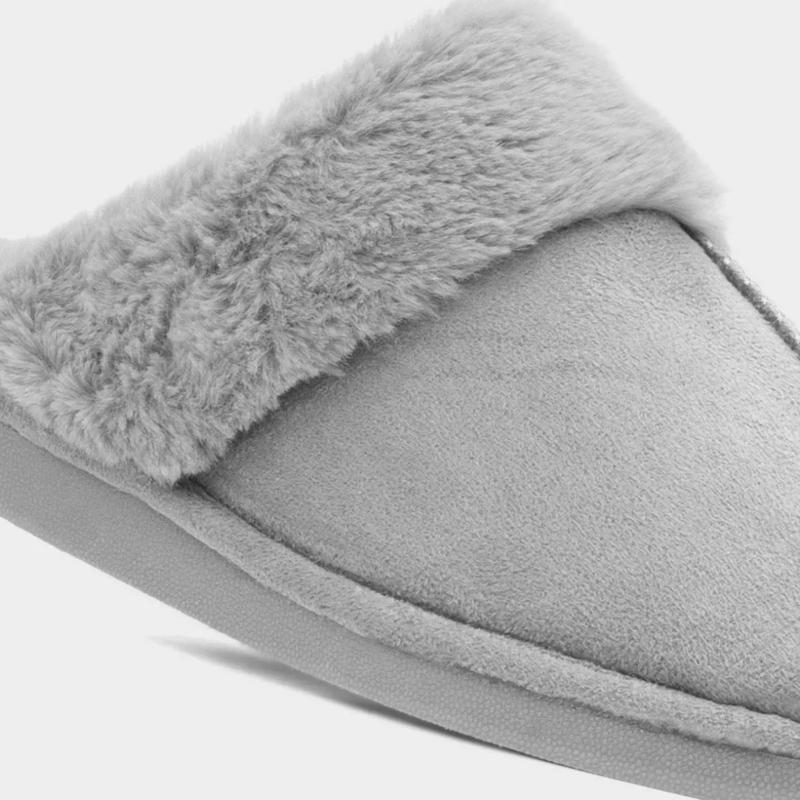 Cushion Walk Lucy Womens Grey Mule Slipper