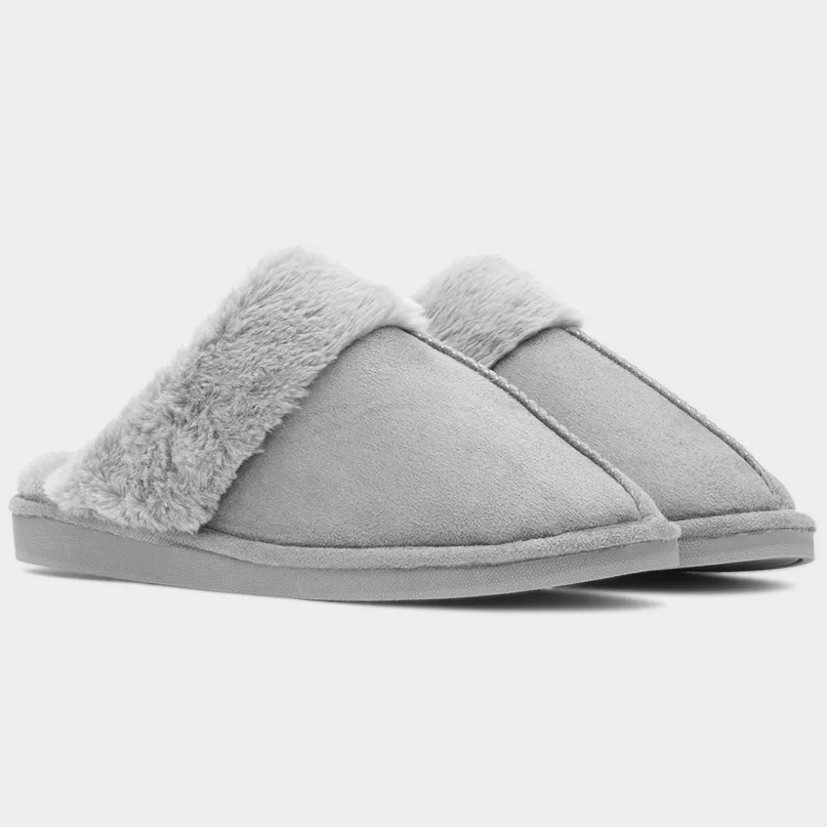 Cushion Walk Lucy Womens Grey Mule Slipper