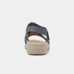 Cushion Walk Madison Womens Blue Wedge Sandal