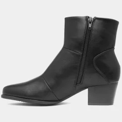 Cushion Walk Madrid Womens Black Heeled Boot