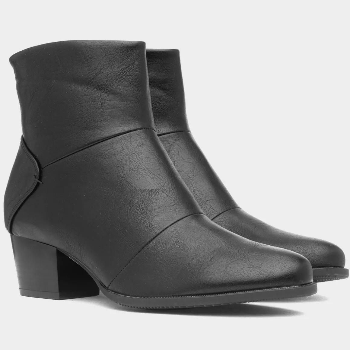 Cushion Walk Madrid Womens Black Heeled Boot