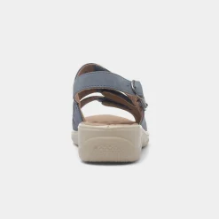 Cushion Walk Mandy Womens Blue Easy Fasten Sandal