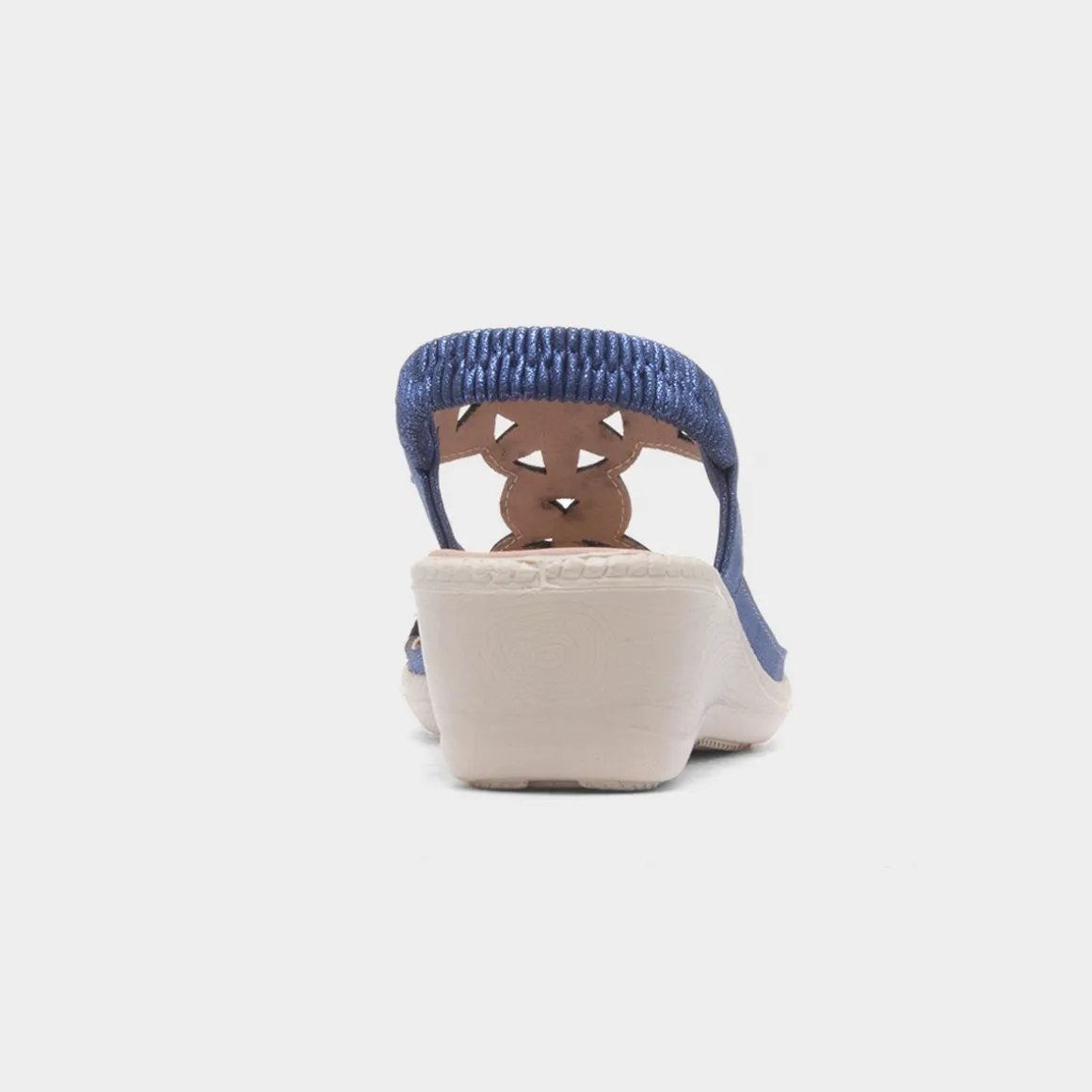 Cushion Walk Mars Womens Navy Wedge Sandal