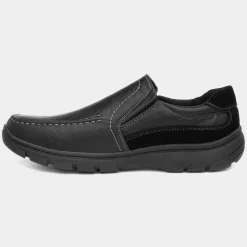 Cushion Walk Mens Black Slip On Shoe