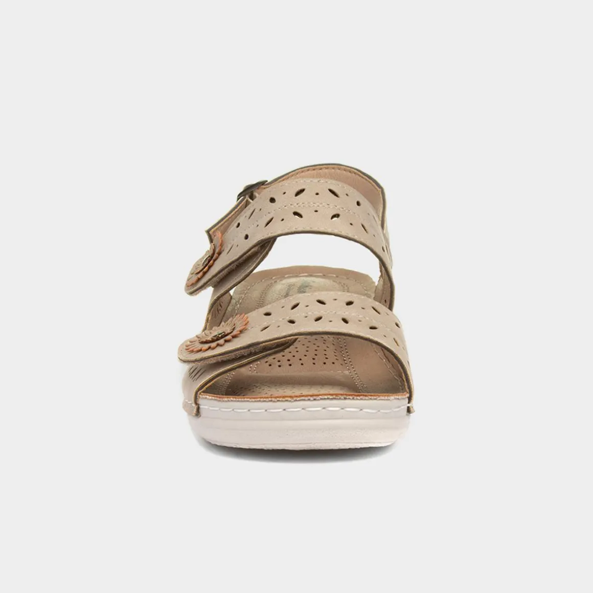 Cushion Walk Meryl Womens Beige Wedge Sandal