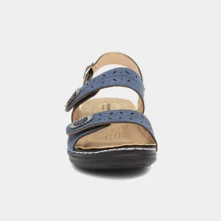 Cushion Walk Meryl Womens Navy Wedge Sandal