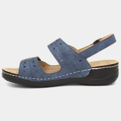 Cushion Walk Meryl Womens Navy Wedge Sandal