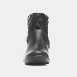 Cushion Walk Queenie Womens Black Wedge Ankle Boot