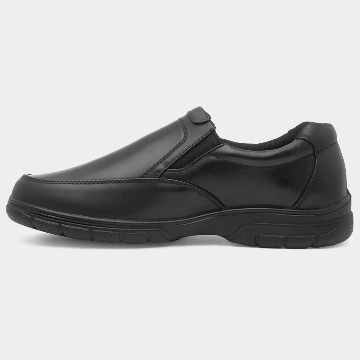 Cushion Walk Rex Mens Black Slip On Shoe