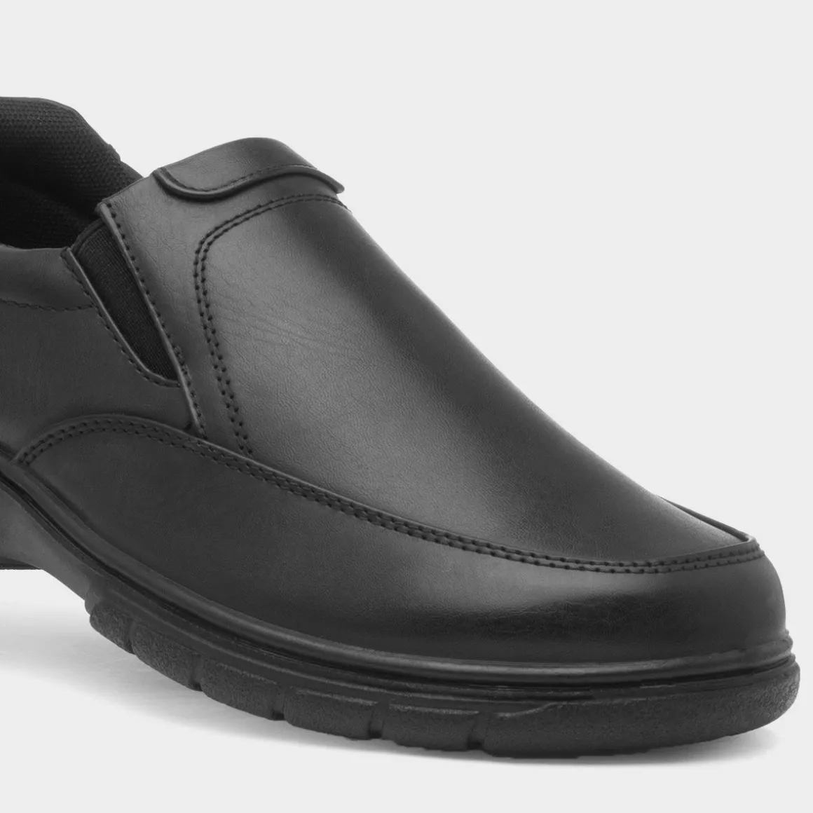 Cushion Walk Rex Mens Black Slip On Shoe