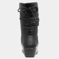 Cushion Walk Roosker Black Wedge Boot